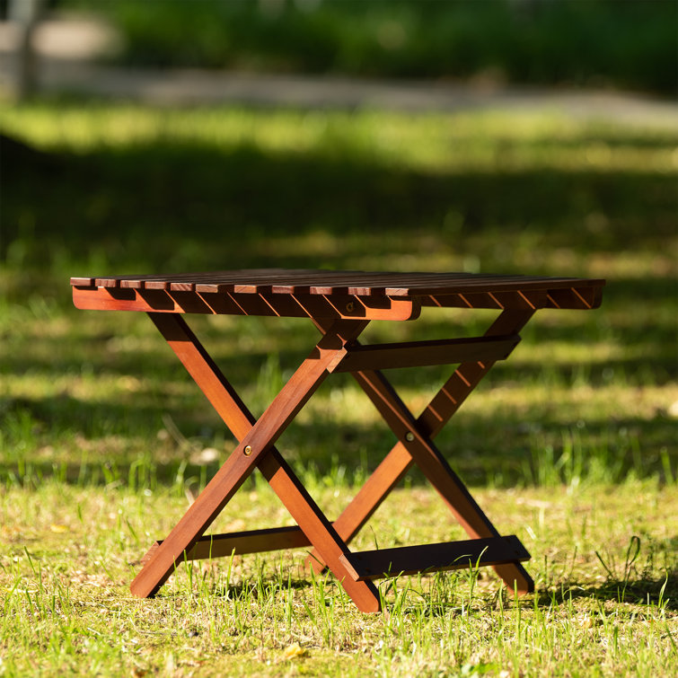 Dark wood folding discount table